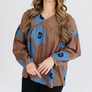 Mata Traders Fiona Blouse Dark Oak